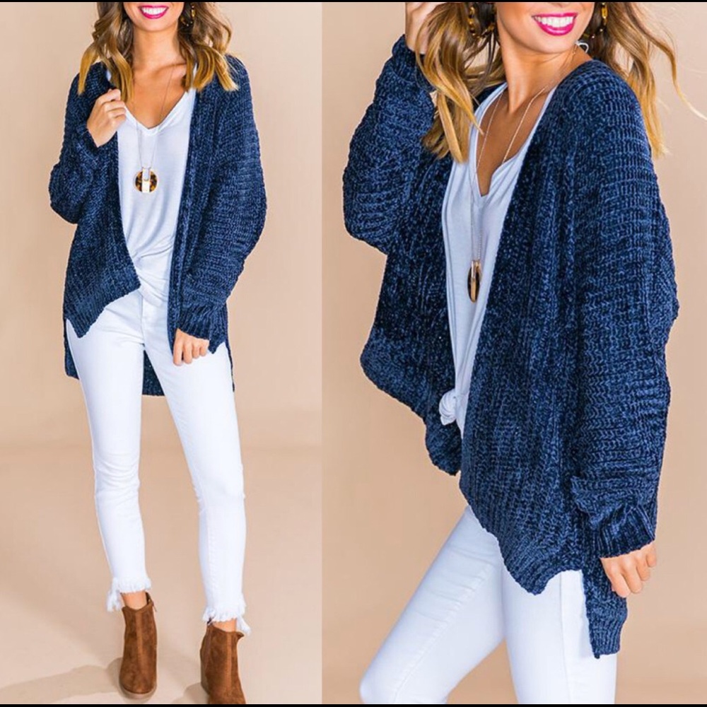 Chenille Cardigan - Picture 2 of 4